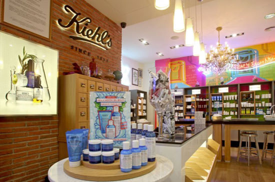 interior de la nueva tienda Kiehl´s en Barcelona 