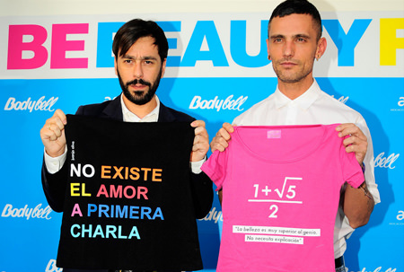 camisetas de Juanjo Oliva y David Delfín