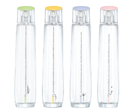 aguas de cuidado Spash, Fizz, Shh y  Mmm de Kenzoki