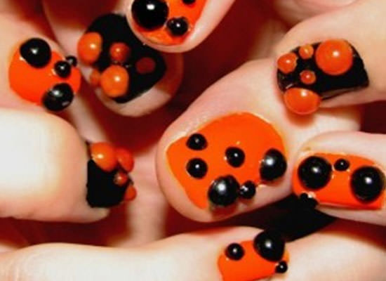 uñas decoradas para Halloween