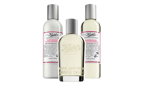 productos de la línea Nashi Blossom & Pink Grapefruit