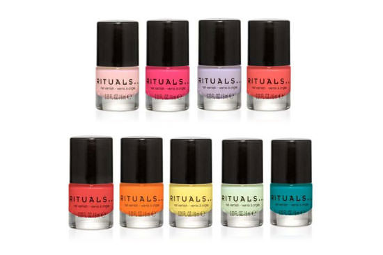 tonos de mini-esmaltes de Rituals