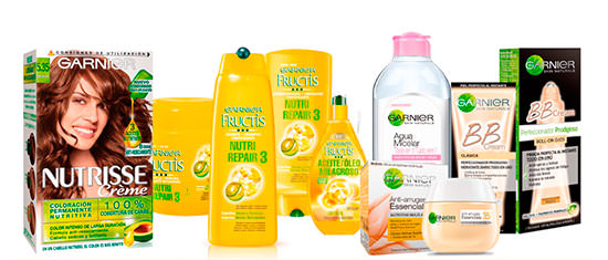 lote de productos Garnier