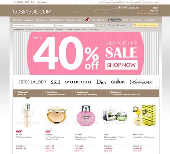 tienda on-line Cosme-de