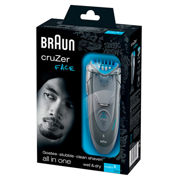 afeitadora y recortadora de barba de Braun