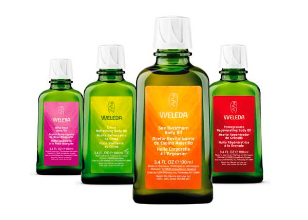 aceites para el cuerpo de Weleda