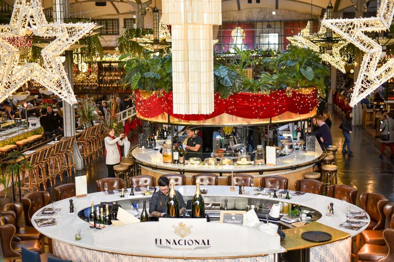 restaurante El Nacional barra de ostras