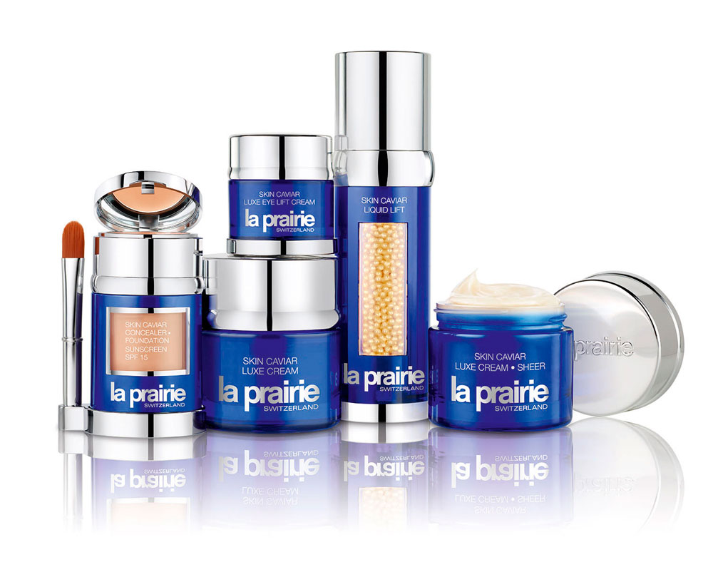 Productos de la línea Skin Caviar de La Prairie