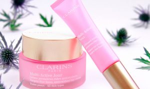 Crema de día y contorno de ojos Multi-Active de Clarins