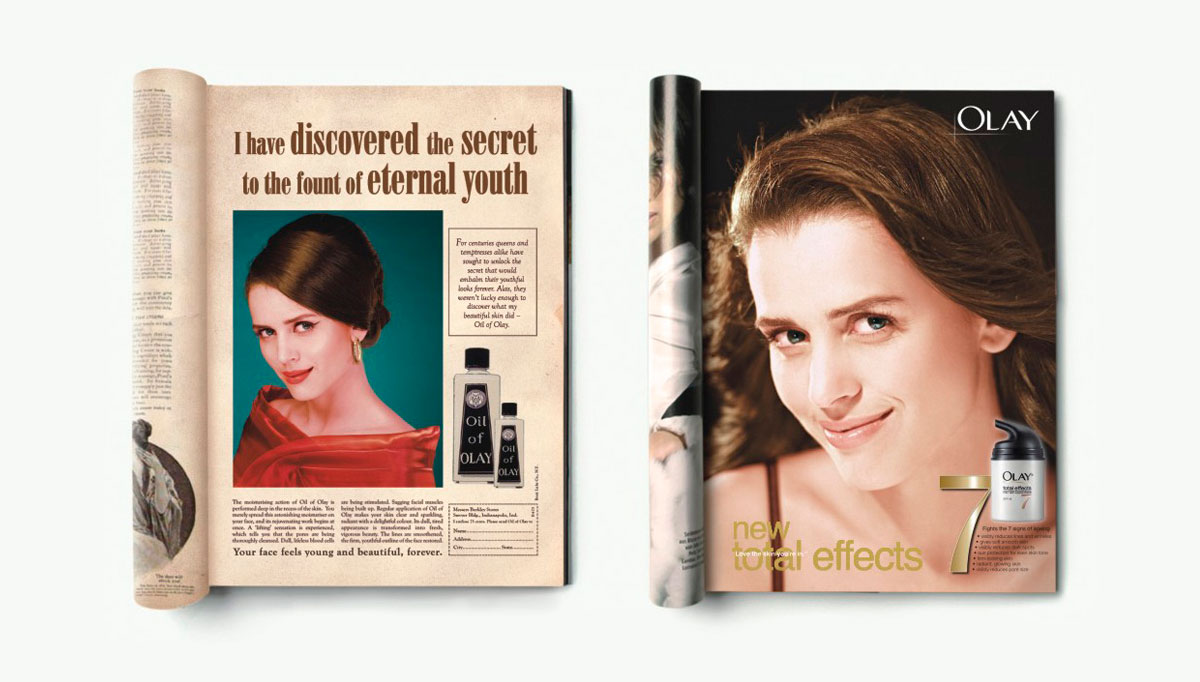 publicidad de Olay en revistas