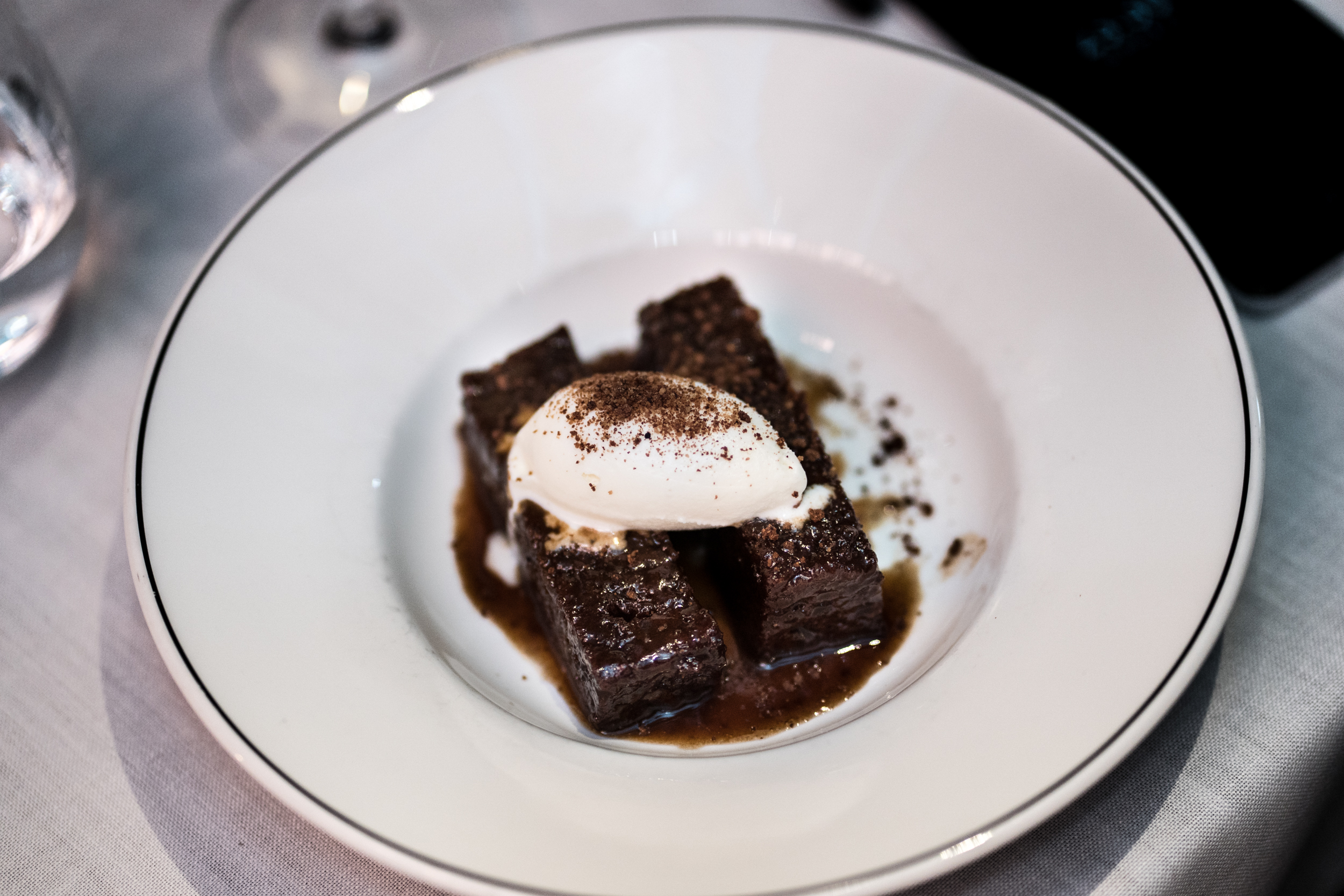 Detalle postre en Tatel