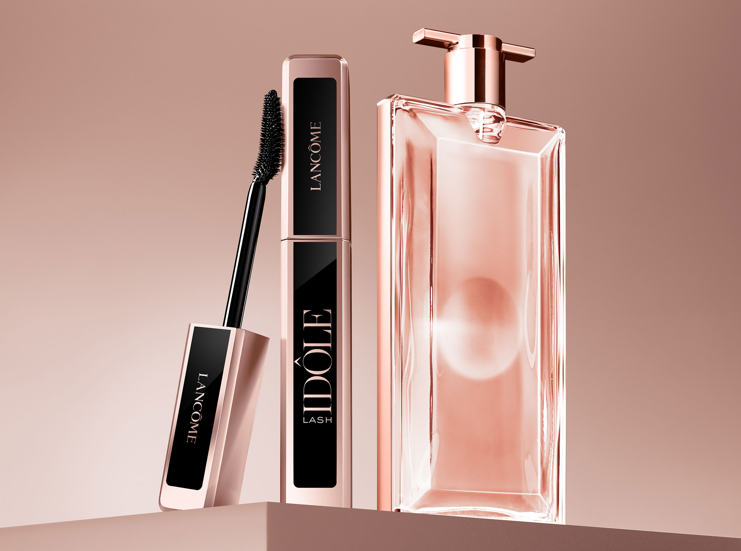 perfume y máscara de pestañas Idôle